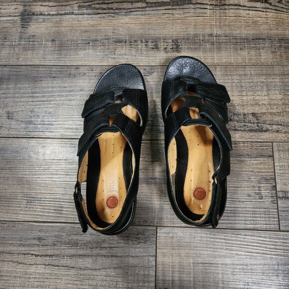 Pre-owned Clarks Unstructured Galley black size 7 SHLF - Picture 3 of 10